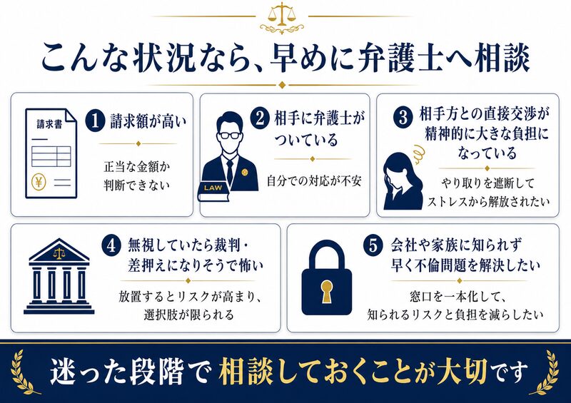 まず初めに|こんな状況なら弁護士にご相談ください